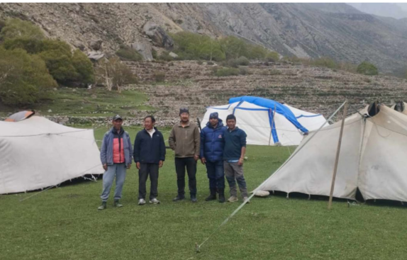 हुम्लामा हिमतालमा फुटेको स्थानमा पुग्यो प्रहरी, दियाे राहात