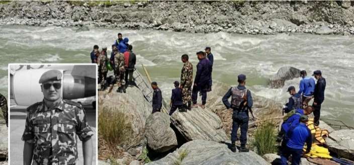 मेजर पण्डितको शव बेपत्ता भएकाे १६औँ दिनमा भेटियो