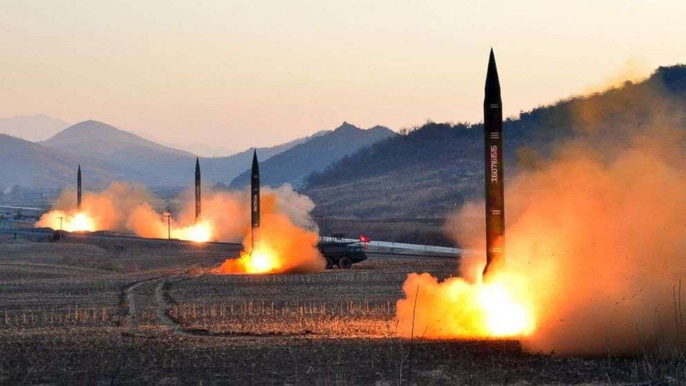 North Korea fires missiles as South begins drills with US